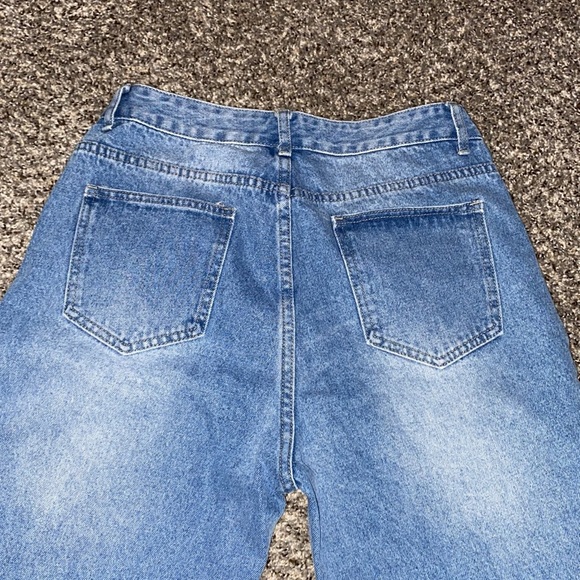 shein denim butterfly mom jeans - Picture 2 of 3